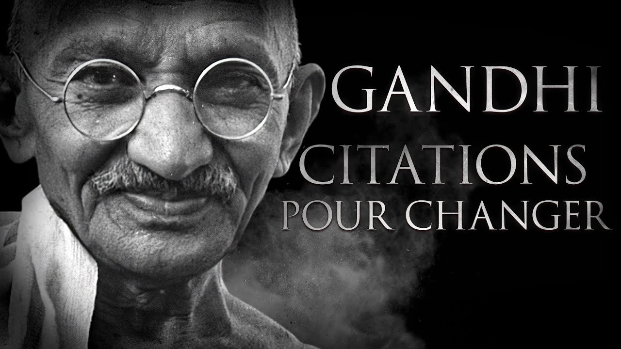 Gandhi La Puissance De La Paix Interieure Citations Youtube