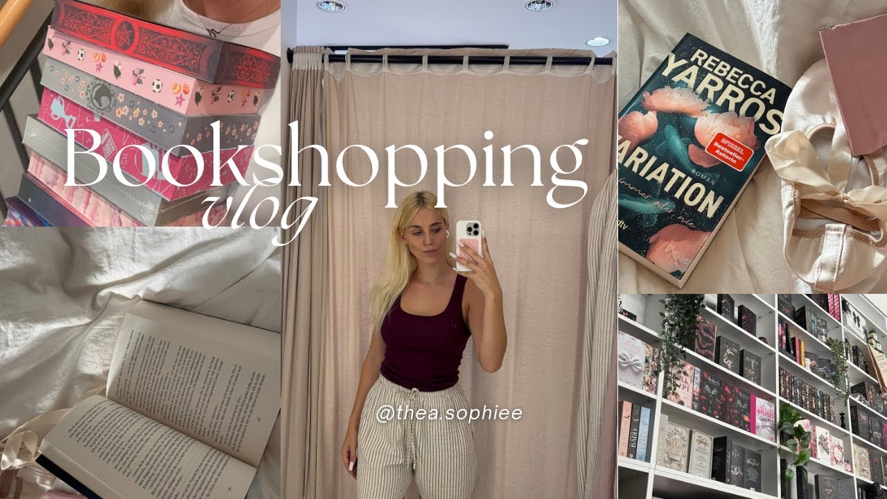 Bookshopping Vlog + Haul 📖💗🐚