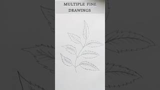 🌿compound leaf🌿 #shorts #leafdrawing #leaf