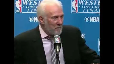 Gregg Popovich got straight to the point