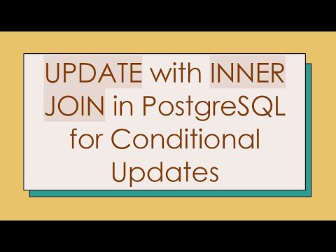 UPDATE with INNER JOIN in PostgreSQL for Conditional Updates