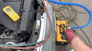REFRIGERANT RECHARGE FIAT 500 2012 only takes 14 seconds to recharge the refrigerant engine off. ￼ Fiat 500 Freon Capacity