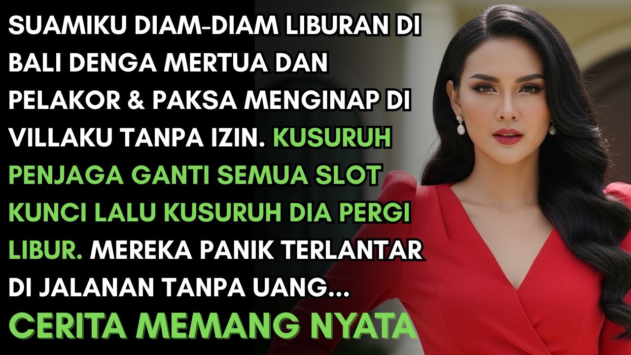 DIAM DIAM SUAMI LIBURAN KE BALI AJAK MERTUA & PELAKOR MAU NGINAP DI VILLAKU-KUGANTI KUNCI BLOKIR ATM