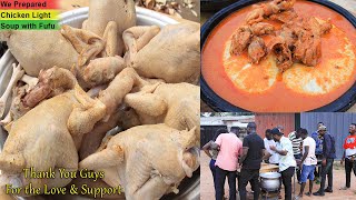 We Prepare Chicken Light Soup With Fufu To Celebrate Our One Year Anniversary & It Was Lit