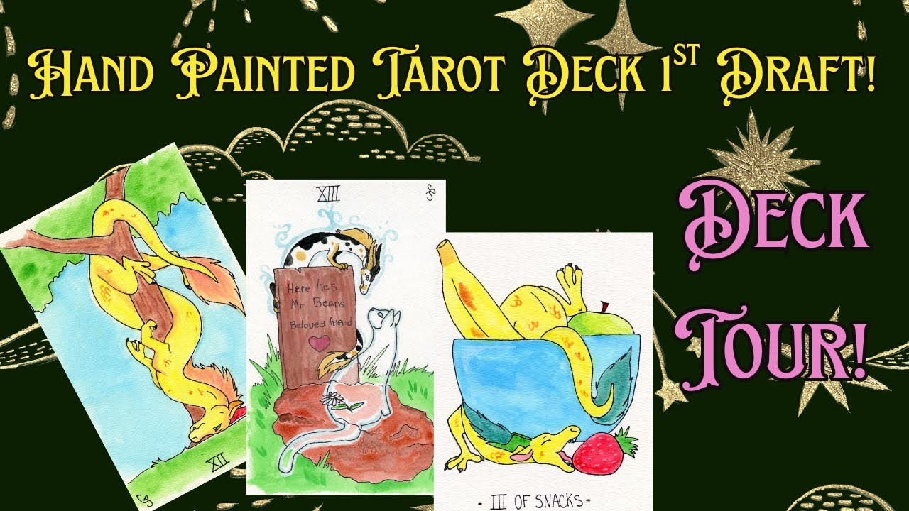 Household Dragon Hand-made Tarot Deck Tour!