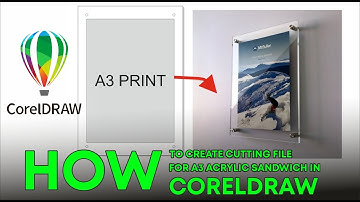 HOW TO CREATE CUTTING FILE FOR  ACRYLIC IN CORELDRAW | how to create LASER cutting file in coreldraw