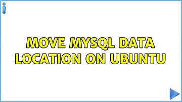 Move mysql data location on ubuntu
