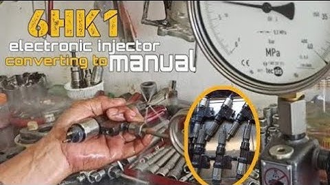 6HK1 electronic injector converting to manual   ||How to convert electronic injector