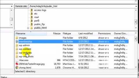 Video 14 Showing Hidden Files With FileZilla