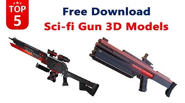 Best Free Blender Sci-fi Gun 3D Models in 2024, Free Download Sci-fi Gun 3D Model in 2024