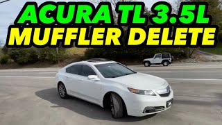 2014 Acura TL 3.5L V6 Dual Exhaust w/ Muffler Delete!
