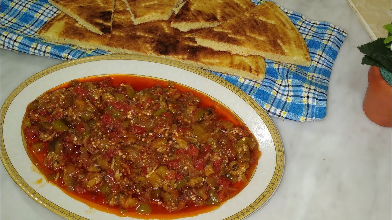 شكشوكة البذنجان🍆المشوي عسل ومحرحرة🌶 الله الله كما كانت تصنعها جدتي 👵😻