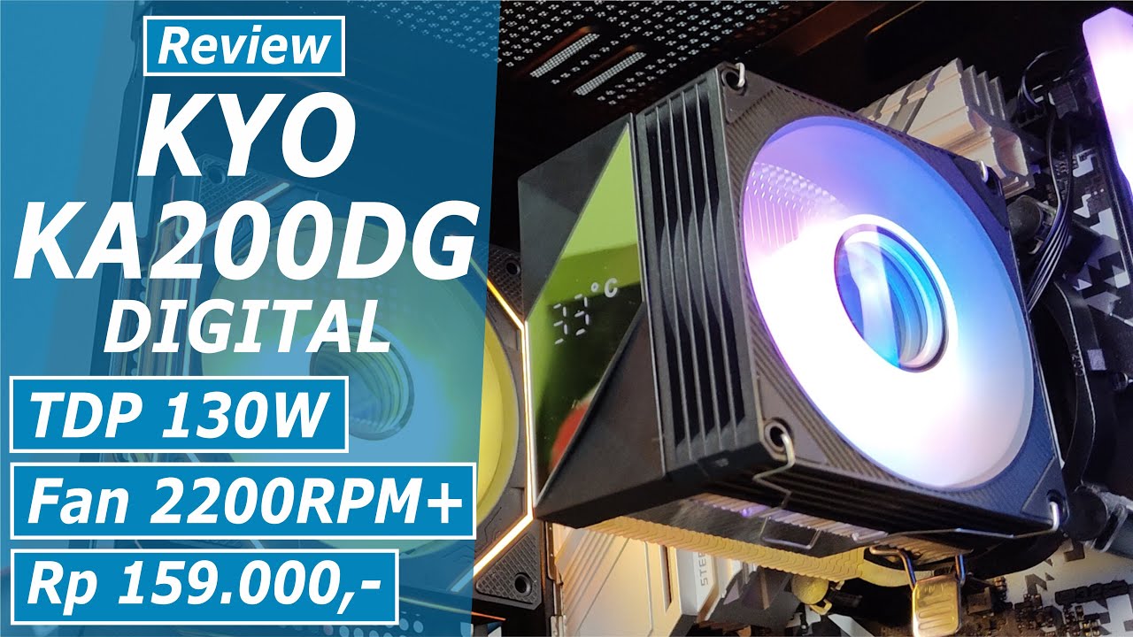 Review KYO KA200DG CPU Cooler Kecil dengan Digital Display Termurah