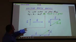 Physics: vectors, displacement, velocity, acceleration, 1D motion, 8-30-18, part 1