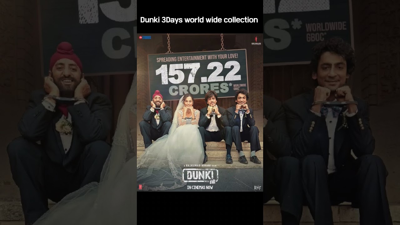Dunki 3rd Day World wide collection 
