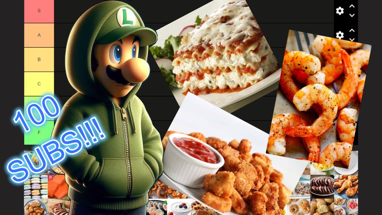 Rankind Subs Ranking foods (100 SUBS SPECIAL!!!!!) - YouTube