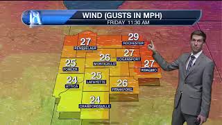 Back to bitter cold air & then accumulating snowfall.