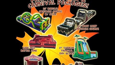 Astro Jump playground and 35ft Radical obstacle course!