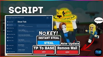 Steal a Brainrot Script GUI Hack | Instant Steal, Infinite Cash, Auto Lock Base + More!