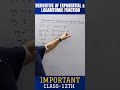 Class 12 | IMPORTANT QUESTION |DERIVATIVE OF EXPONENTIAL &amp; LOGARITHMIC FUNCTION | IIT | #shorts