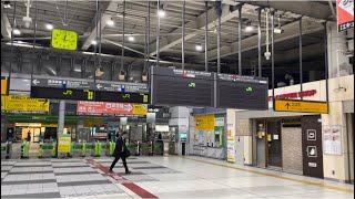 終電間際の品川駅、JRマーク沢山でネタが来そうなワクワク感。（2024.2.17.0:16）