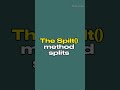 JS SPLIT () METHOD IS VERY EASY | JAVASCRIPT ARRAY METHODS