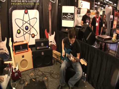 Gary Schutt at Stevenson-PWE booth 2009 Winter NAMM