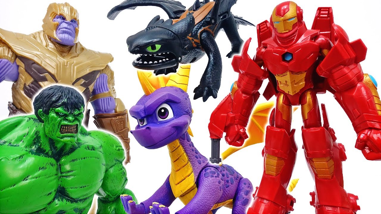 spielzeugregal Thanos Appeard~! Turn Into Iron-Man With Armor, Spyro #ToyMartTV