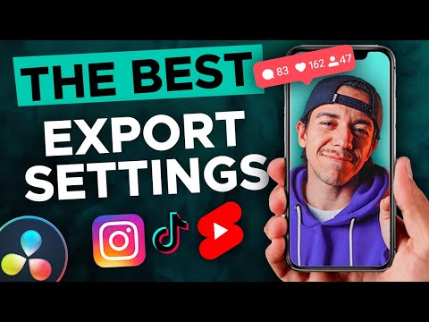 Best Video Settings for TikTok and Instagram - Davinci Resolve