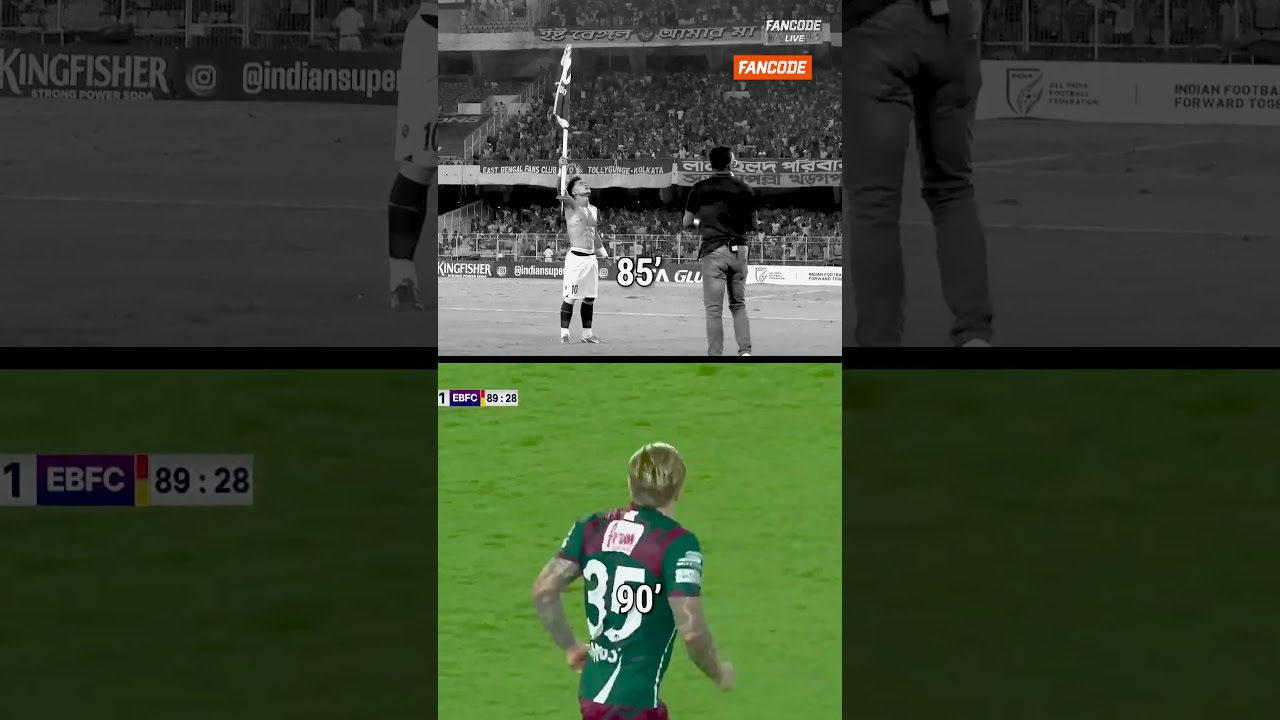 এই তো হলো কলকাতা ডার্বি! 🔥🔥 #Shorts #ISL12 #MBSGEBFC #MBSG #EastBengalFC #KolkataDerby