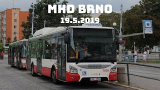 [Brno] MHD Brno 19.5.2019 | Šaliny, trolejbusy, autobusy