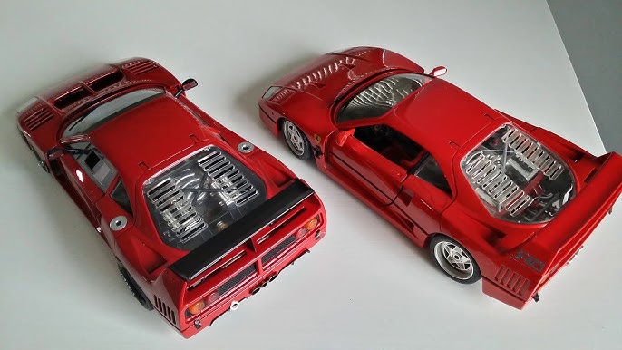 ck-modelcars-video: Ferrari F40 Liberty Walk Baujahr 1994 weiß / schwarz  1:18 GT-Spirit 
