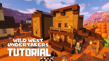 Minecraft: How to Build a Wild West Undertakers (Tutorial)