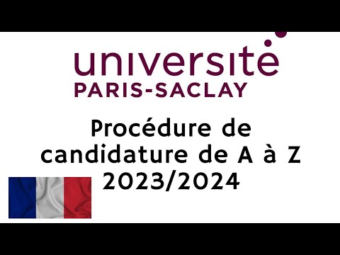 Ready go to ... https://youtu.be/ooAHTAbkkbI [ PARIS-SACLAY 2023/2024: ProcÃ©dure de candidature de A Ã  Z]