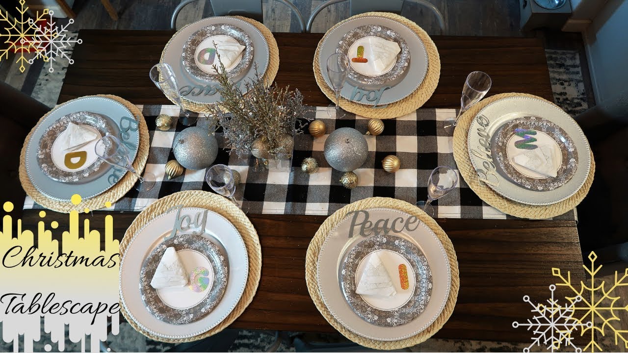 DOLLAR TREE CHRISTMAS TABLESCAPE| VLOGMAS DAY 15 - YouTube