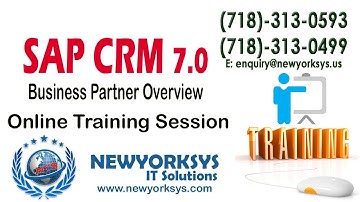 SAP CRM 7.0 Online Training DEMO FULL HD | Business Partner Overview