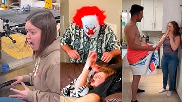 SCARECAM Pranks Reaction 2025 #336  |Funny Scare Pranks/Jumpscare/Funny Videos