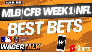 WagerTalk TV SHORTS LIVE | Free Sports Picks | Sports Betting Predictions & Tips | Tuesday 8/26/25