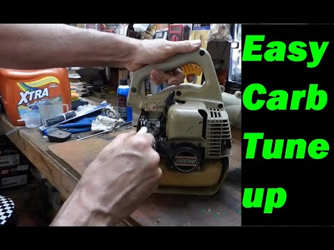 2 Cycle / 2 Stroke Carburetor Tune Up / Adjustment - QUICK & EASY