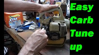 2 Cycle / 2 Stroke Carburetor Tune Up / Adjustment  QUICK & EASY