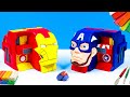 DIY mini house mixed Superheroes Iron Man, Captain America with clay 🧟 Polymer Clay Tutorial