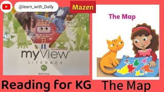 KG student reads the story "The Map" my view literacy book - kindergarten 🤩⭐️