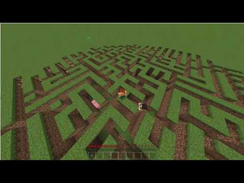 Minecraft random maze generator using npc loop.