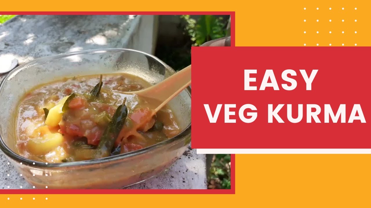 simple vegetable kurma without coconut food recce YouTube