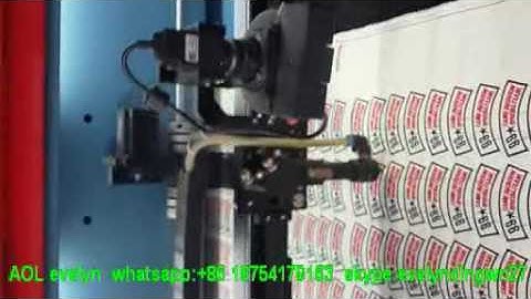 AOL CCD camera laser cutting machine for cutting printed/ embroidery labels