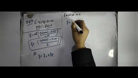 Exercise 10.2 Lecture#10 Mathematical Methods by S.M.Yousaf BA/BSC/ADP Science Mathematics