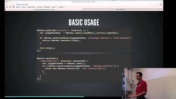 Adrian Lanning: Authorization with Meteor-Roles -- Devshop 5 Tech Talk