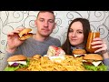 МУКБАНГ ФАСТФУД своими руками ГАМБУРГЕР КАРТОШКАФРИ НАГГЕТСЫ ТОРТ MUKBANG fast foodHAMBURGER NUGGETS