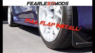 Subaru WRX STi Ep. 45: Installing Mud Flaps Universal Mud Flaps Installation No Wobble Custom Brackets Pro Tips Wrx Build