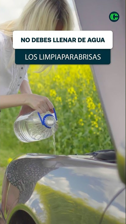 Usas agua en tu limpiaparabrisas? Entonces debes usar estas pastillas para  no estropear tu coche - VÍDEO